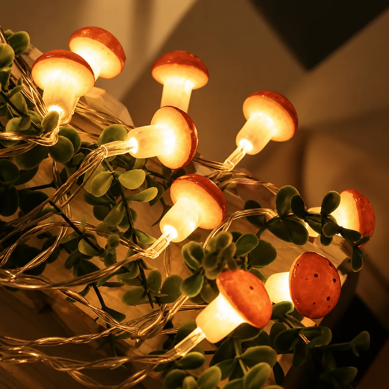 Mushroom LED String Lights